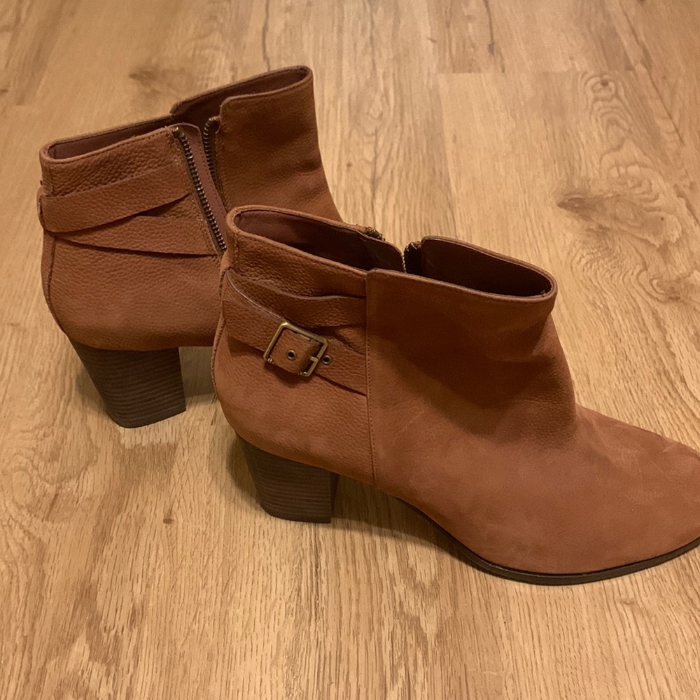 Cole Haan Brown Suede Ankle Boots